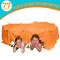 Funphix 77 Piece Orange &#x26; Yellow Fort Building Kit with Glow in the Dark Sticks &#x26; Orange Sheet